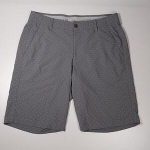 Under Armour Men's 34 Match Play HeatGear Performance Gray Dot Golf Shorts 10"